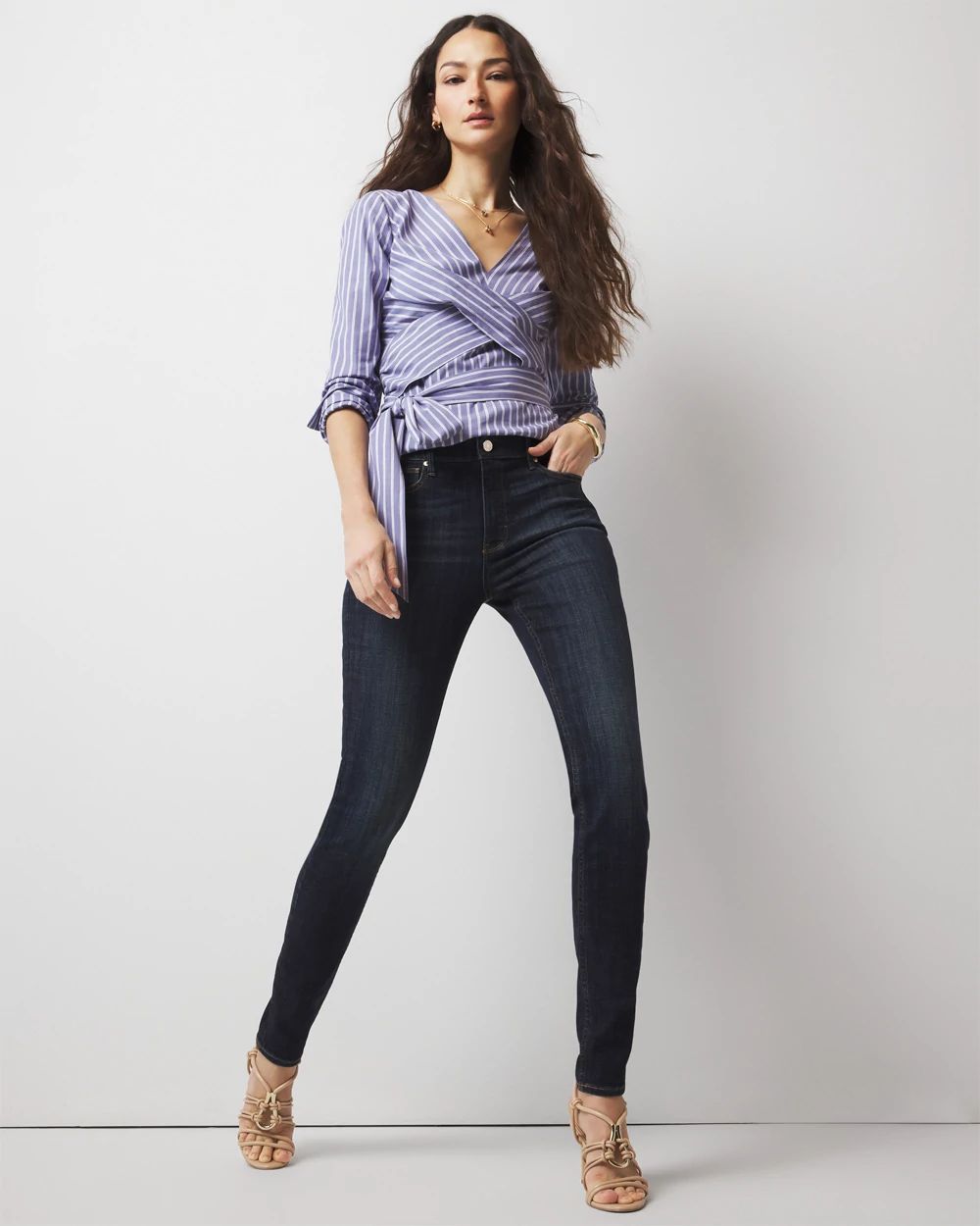 High-Rise Black Skinny Jeans | White House Black Market